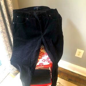 Talbots signature black corduroys size 10